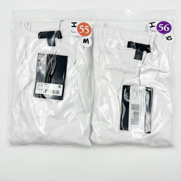 ATM Anthony Thomas Melillo Modal Reverse Rib Tank Chalk #AW1485-JAY XSmall XS - Picture 4 of 4